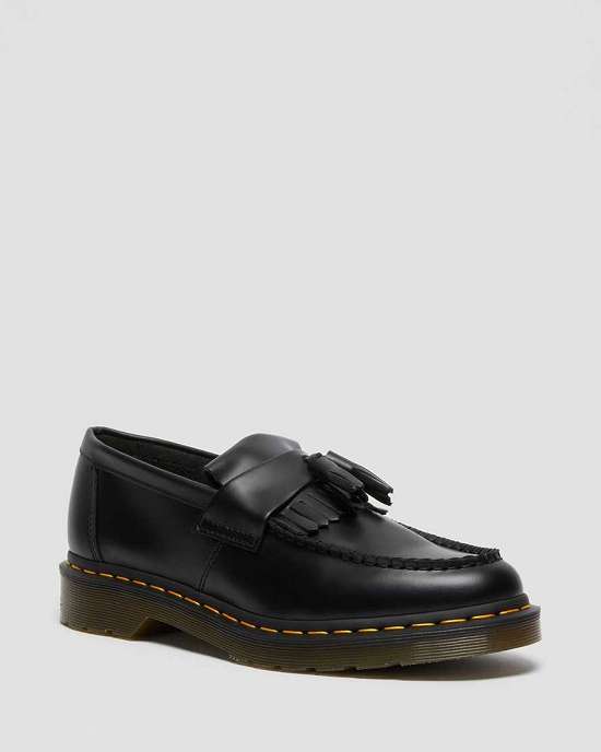 Mocasines Dr. Martens Adrian Smooth Tassel Mujer Negros MX-06231